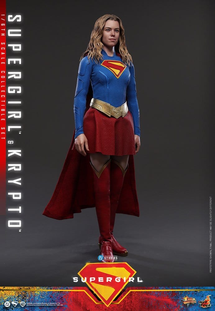 Hot Toys DC Comics Movie Masterpiece Supergirl & Krypto Actionfiguren Set