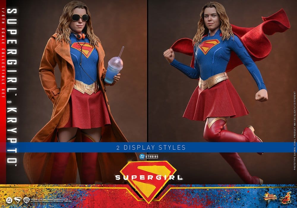 Hot Toys DC Comics Movie Masterpiece Supergirl & Krypto Actionfiguren Set