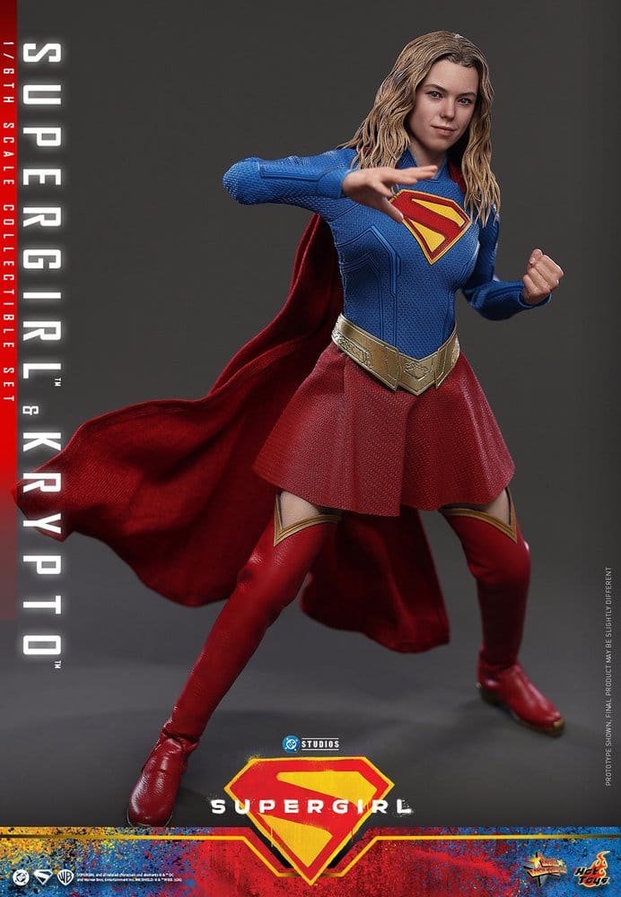 Hot Toys DC Comics Movie Masterpiece Supergirl & Krypto Actionfiguren Set