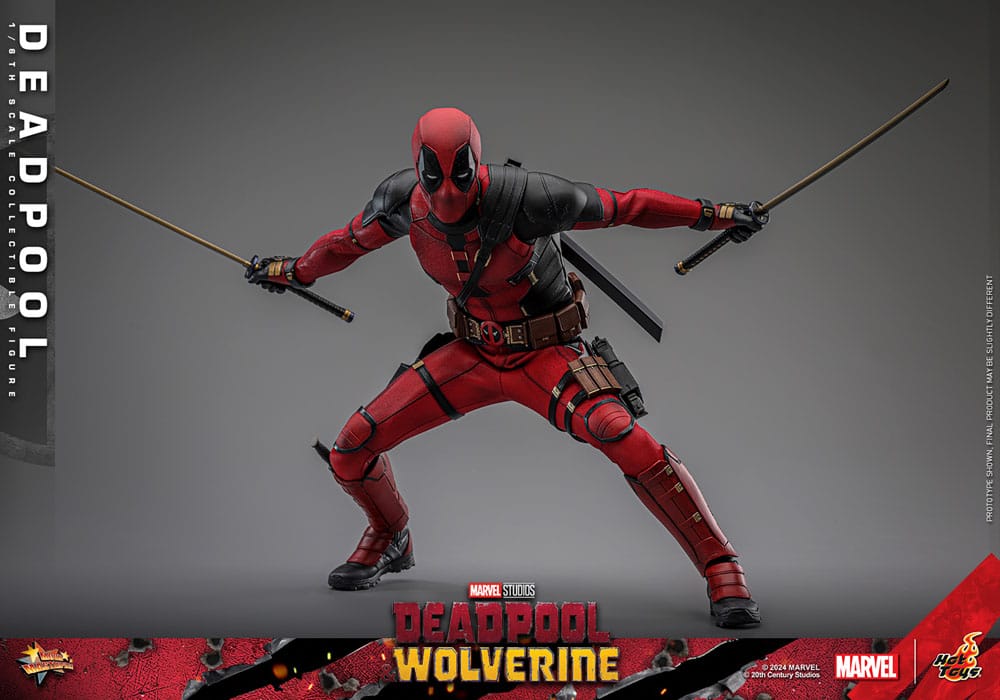 Hot Toys Deadpool & Wolverine Deadpool 1/6 Movie Masterpiece Actionfigur 31 cm