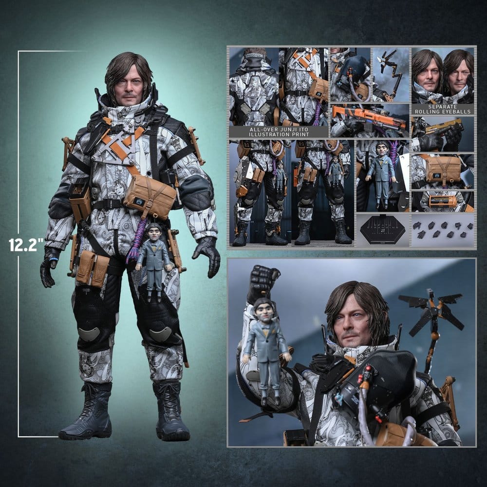 Hot Toys Death Stranding Sam Porter Bridges (Junji Ito Suit) Heo Exclusive 1/6 Actionfigur