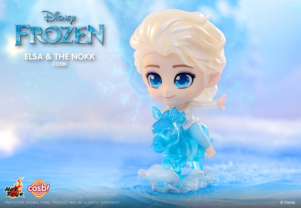 Hot Toys Die Eiskönigin Cosbi Minifiguren Elsa Anna Olaf Kristoff Display