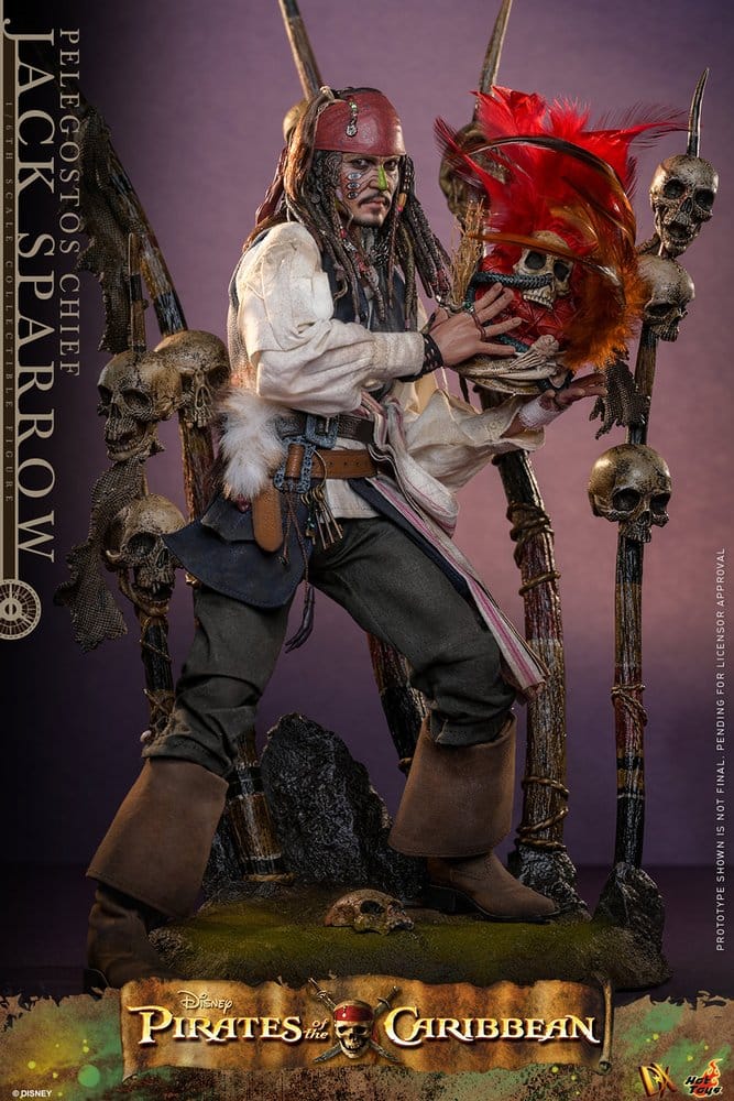 Hot Toys Fluch der Karibik 2 Pelegostos Chief Jack Sparrow DX 1/6 Actionfigur