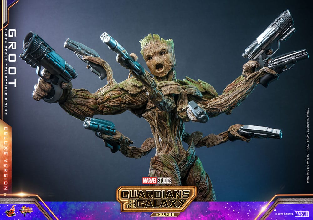 Hot Toys Guardians of the Galaxy Vol. 3 Groot (Deluxe Version) 1/6 Actionfigur Movie Masterpiece 32 m