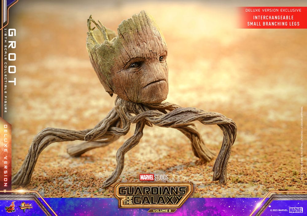 Hot Toys Guardians of the Galaxy Vol. 3 Groot (Deluxe Version) 1/6 Actionfigur Movie Masterpiece 32 m