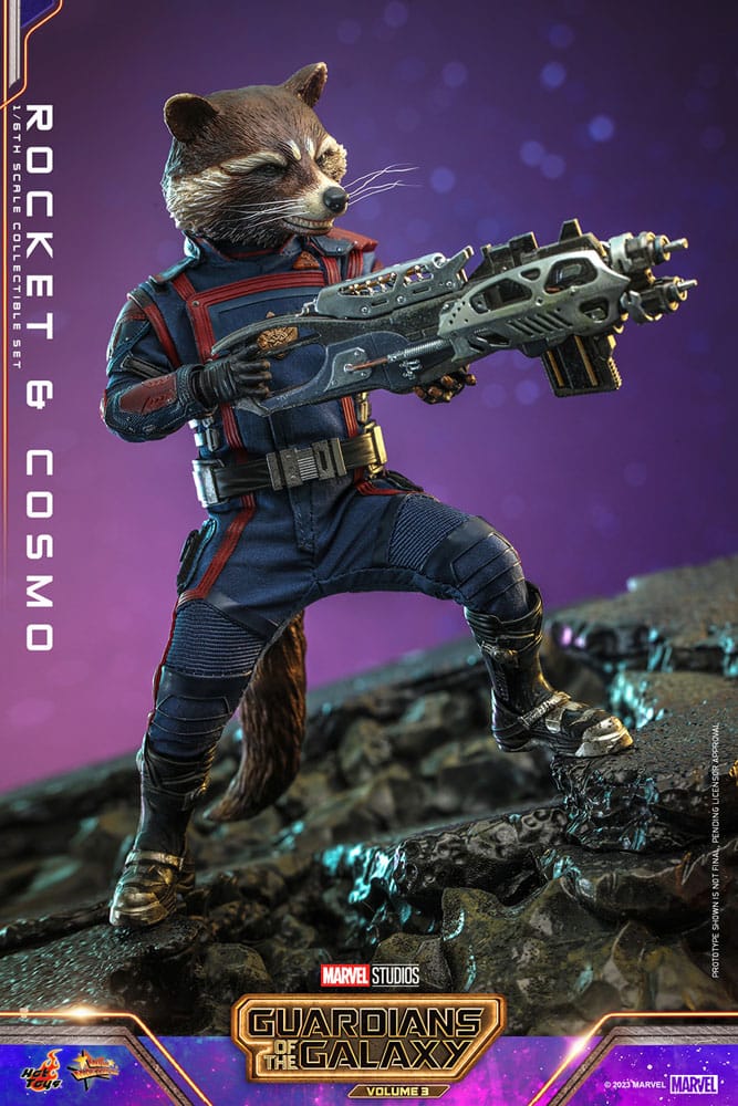Hot Toys Guardians of the Galaxy Vol. 3 Rocket & Cosmo Movie Masterpiece 1/6 Actionfigur