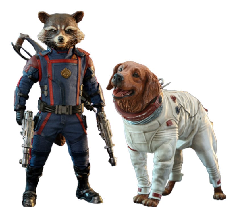 Hot Toys Guardians of the Galaxy Vol. 3 Rocket & Cosmo Movie Masterpiece 1/6 Actionfigur
