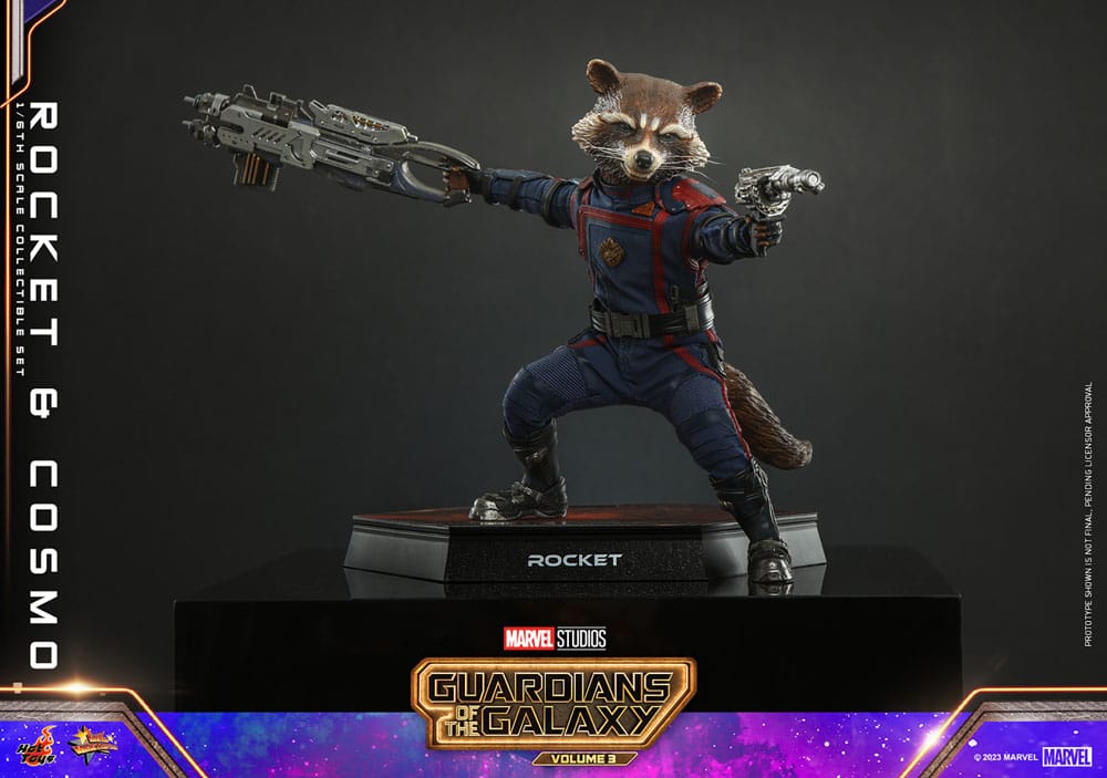 Hot Toys Guardians of the Galaxy Vol. 3 Rocket & Cosmo Movie Masterpiece 1/6 Actionfigur