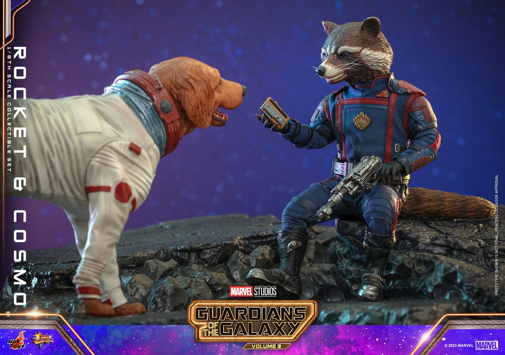 Hot Toys Guardians of the Galaxy Vol. 3 Rocket & Cosmo Movie Masterpiece 1/6 Actionfigur