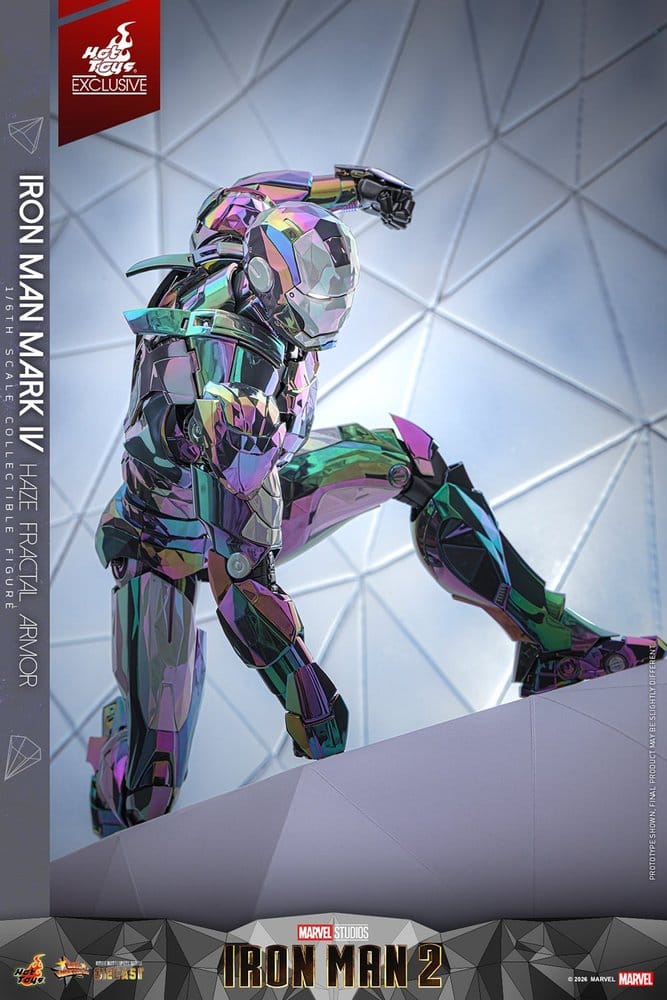 Hot Toys Iron Man 2 Iron Man Mark IV (Haze Fractal Armor) 1/6 Actionfigur