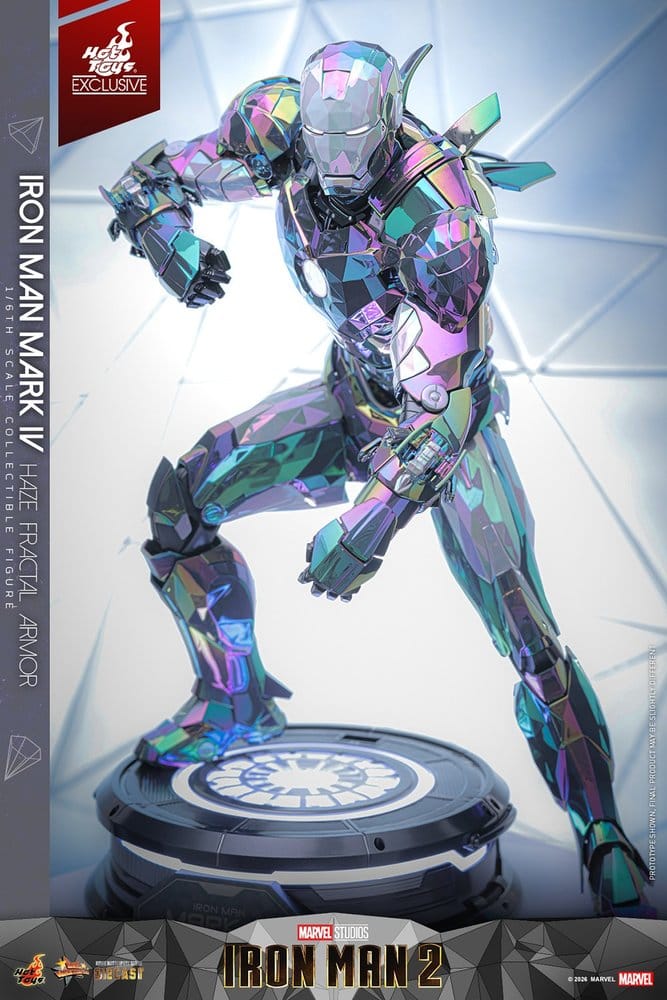 Hot Toys Iron Man 2 Iron Man Mark IV (Haze Fractal Armor) 1/6 Actionfigur