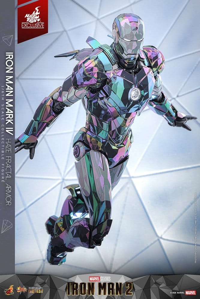 Hot Toys Iron Man 2 Iron Man Mark IV (Haze Fractal Armor) 1/6 Actionfigur