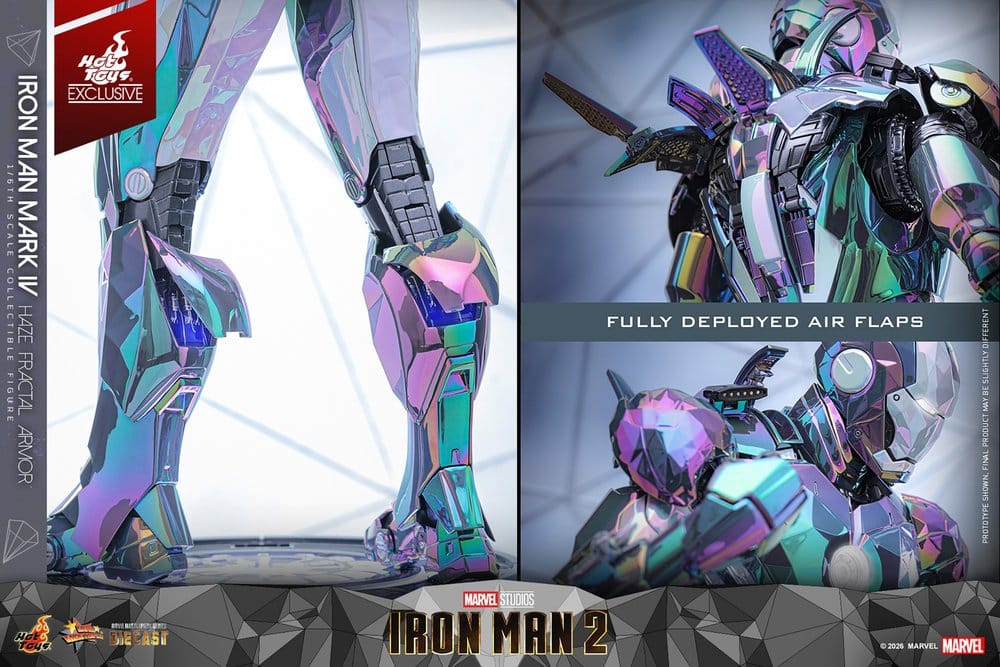 Hot Toys Iron Man 2 Iron Man Mark IV (Haze Fractal Armor) 1/6 Actionfigur