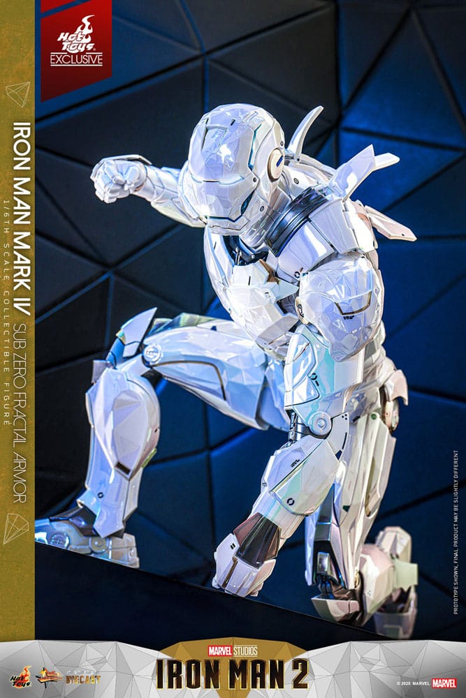 Hot Toys Iron Man 2 Iron Man Mark IV (Sub-Zero Fractal Armor) Exclusive 1/6 Actionfigur