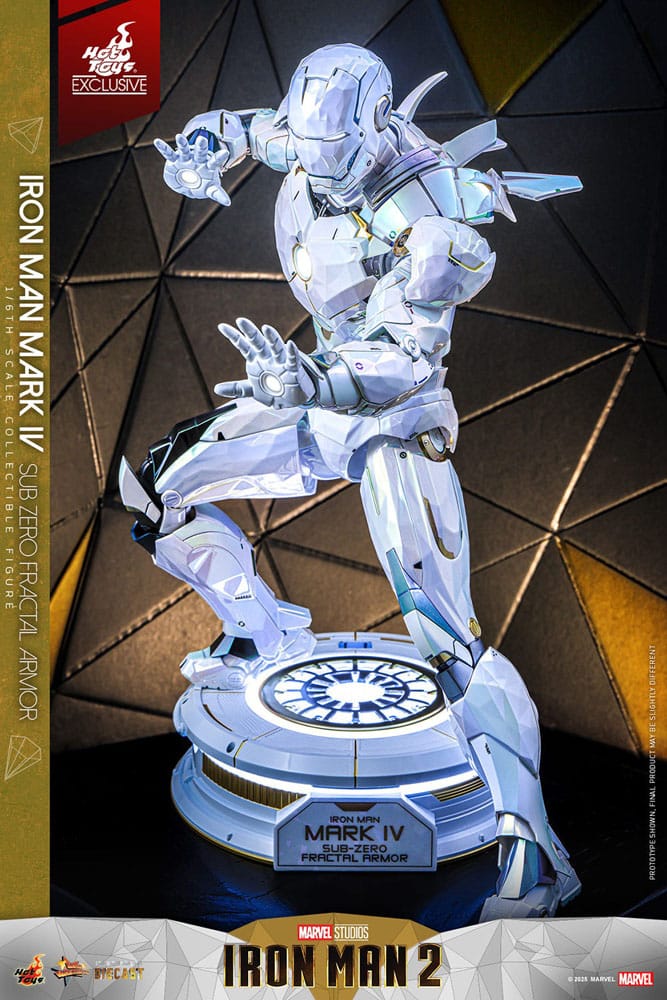 Hot Toys Iron Man 2 Iron Man Mark IV (Sub-Zero Fractal Armor) Exclusive 1/6 Actionfigur
