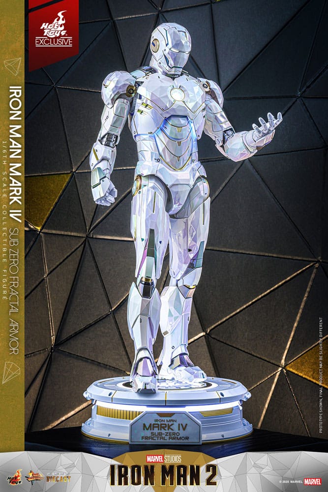Hot Toys Iron Man 2 Iron Man Mark IV (Sub-Zero Fractal Armor) Exclusive 1/6 Actionfigur