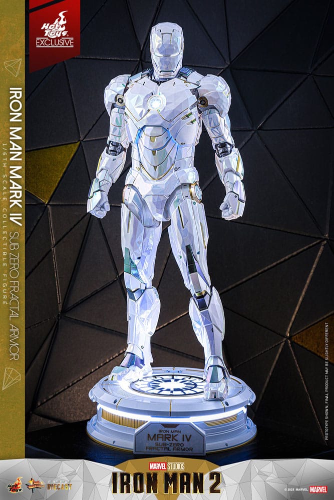 Hot Toys Iron Man 2 Iron Man Mark IV (Sub-Zero Fractal Armor) Exclusive 1/6 Actionfigur