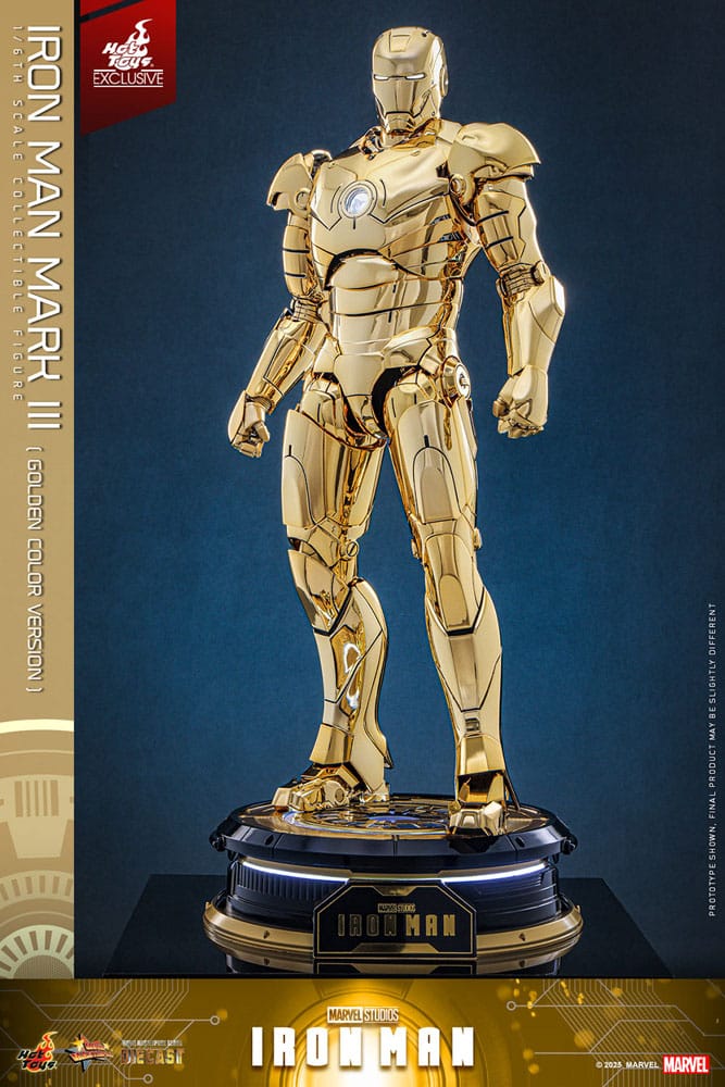 Hot Toys Iron Man Iron Man Mark III Gold Color Version 1/6 Actionfigur