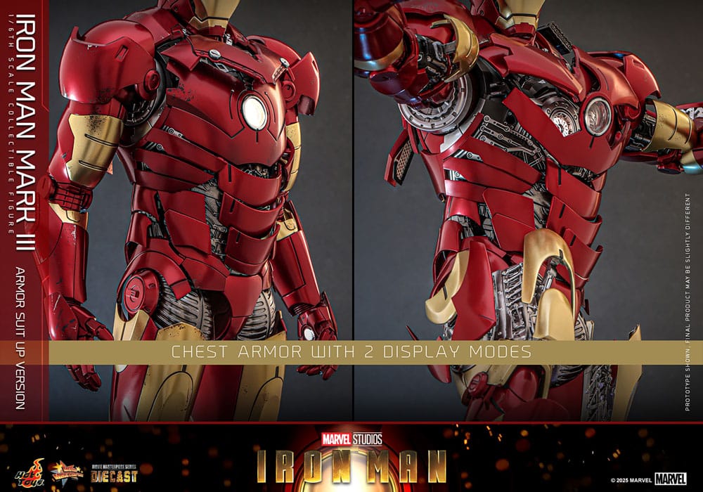 Hot Toys Iron Man Mark III (Armor Suit Up Version) Diecast 1/6 Actionfigur