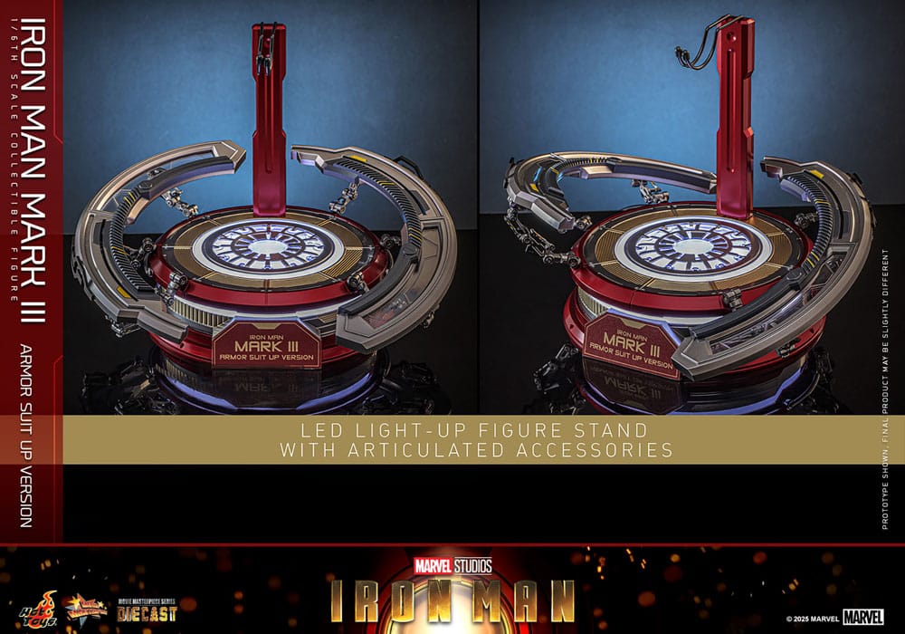 Hot Toys Iron Man Mark III (Armor Suit Up Version) Diecast 1/6 Actionfigur
