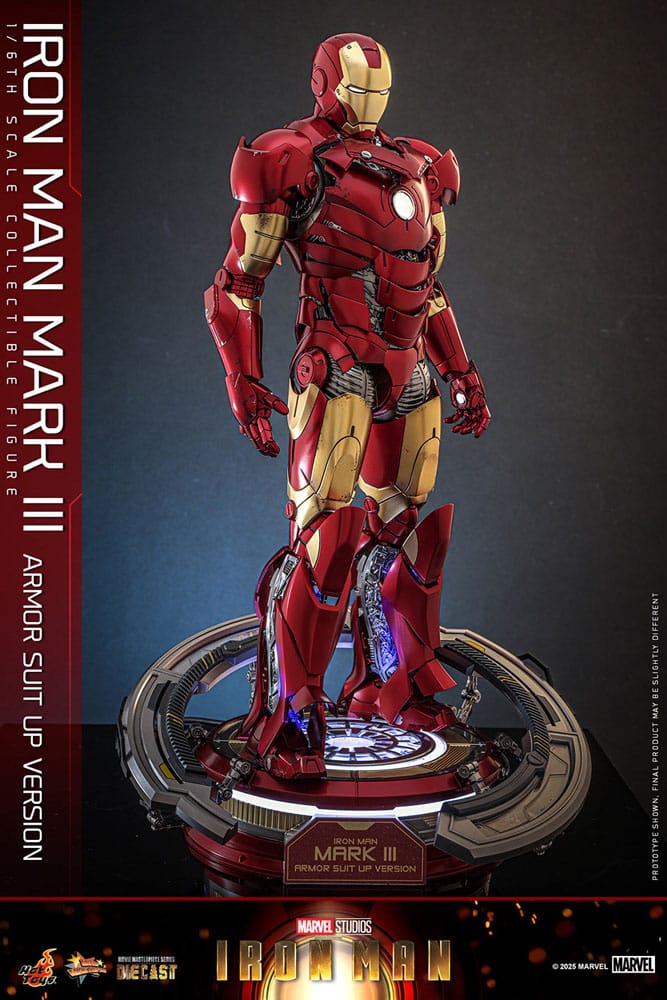 Hot Toys Iron Man Mark III (Armor Suit Up Version) Diecast 1/6 Actionfigur