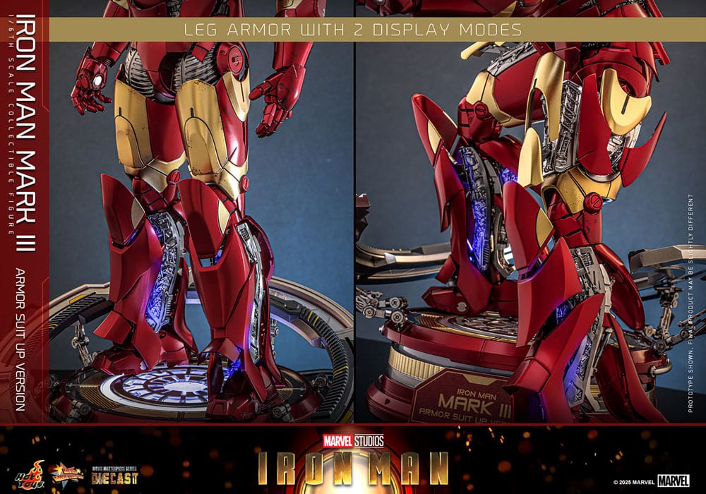 Hot Toys Iron Man Mark III (Armor Suit Up Version) Diecast 1/6 Actionfigur
