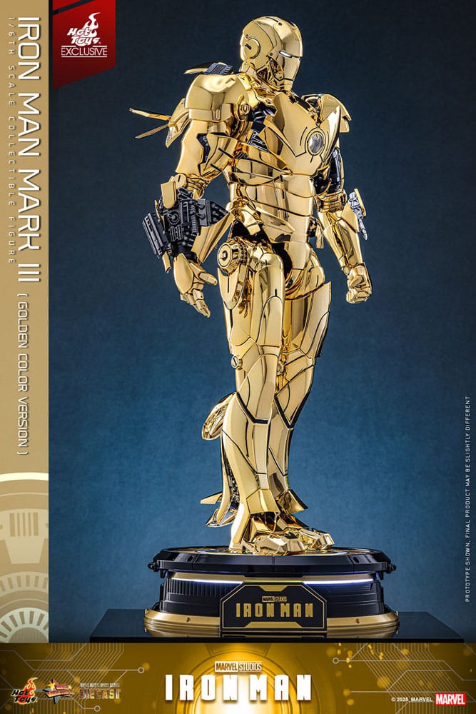 Hot Toys Iron Man Mark III (Gold Color Version) Exclusive Diecast 1/6 Actionfigur