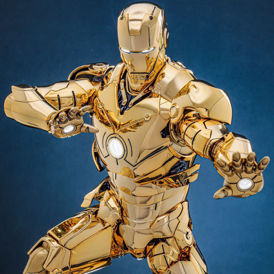 Hot Toys Iron Man Mark III (Gold Color Version) Exclusive Diecast 1/6 Actionfigur
