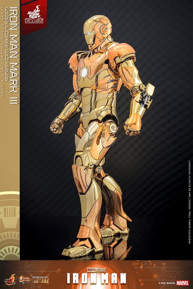 Hot Toys Iron Man Mark III Golden Version Hot Toys Exclusive 1/6 Actionfigur