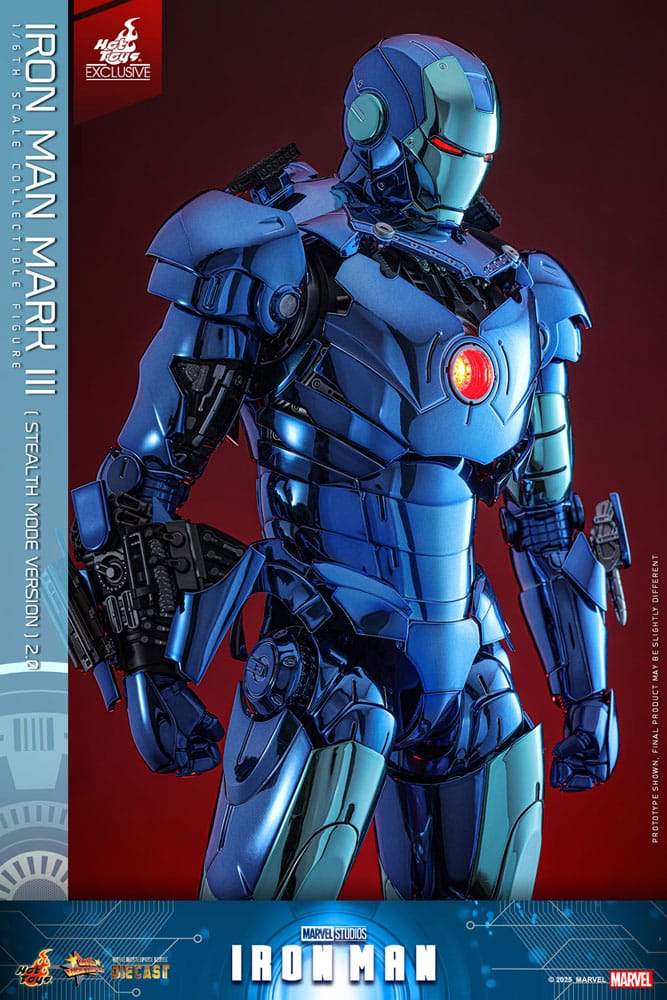 Hot Toys Iron Man Mark III (Stealth Mode Ver.) 2.0 Diecast Exclusive 1/6 Actionfigur