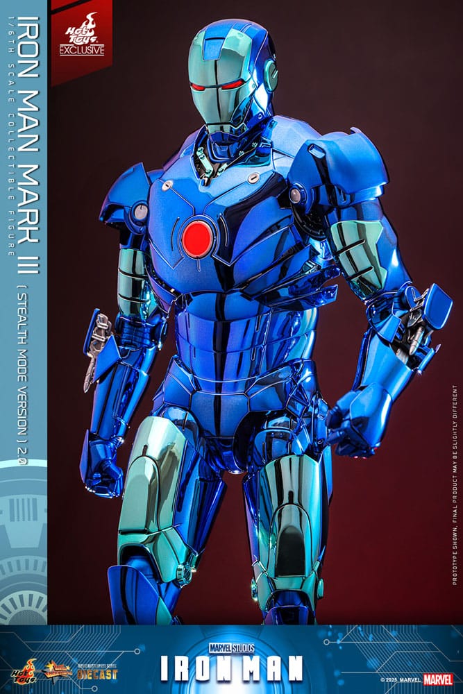 Hot Toys Iron Man Mark III (Stealth Mode Ver.) 2.0 Diecast Exclusive 1/6 Actionfigur