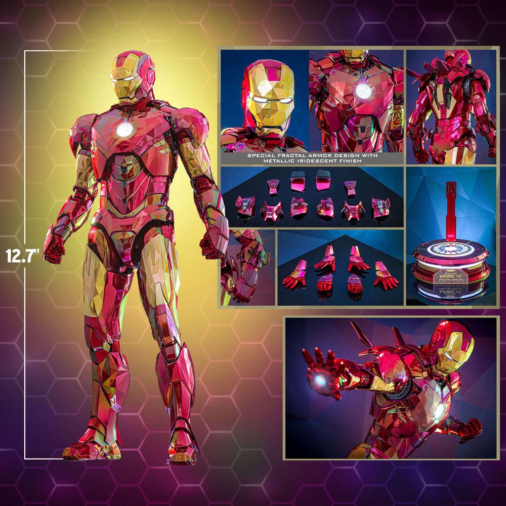 Hot Toys Iron Man Mark VI (Fractal Armor) Diecast Exclusive 1/6 Actionfigur