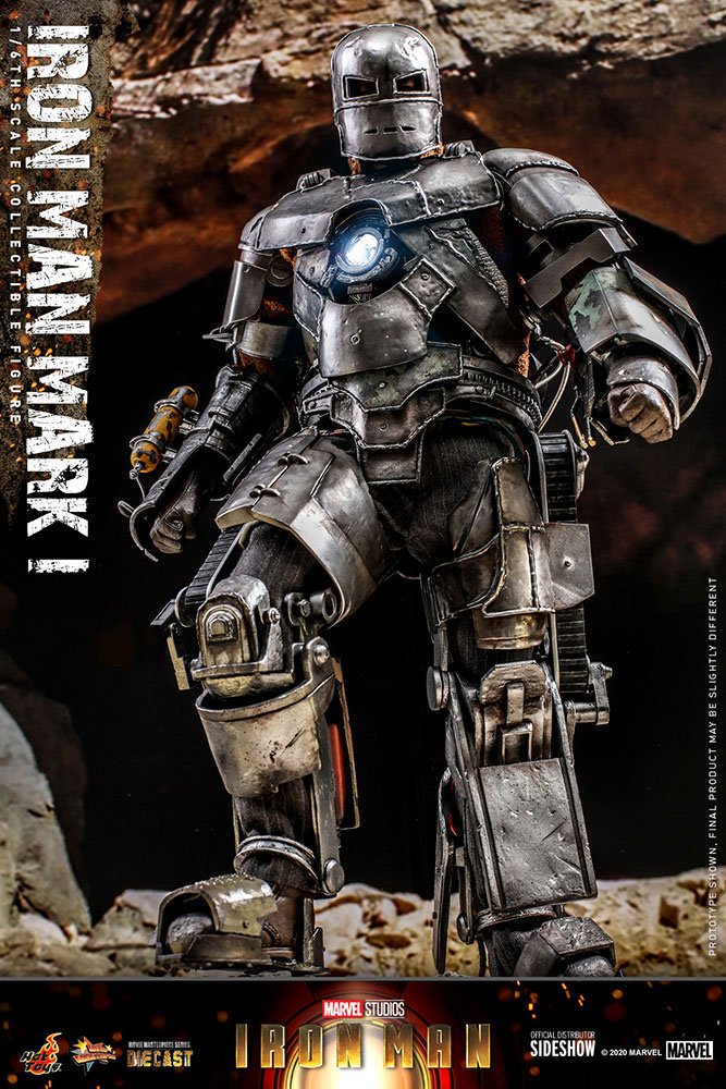 Hot Toys Iron Man Movie Masterpiece Actionfigur 1/6 Iron Man Mark I 30 cm