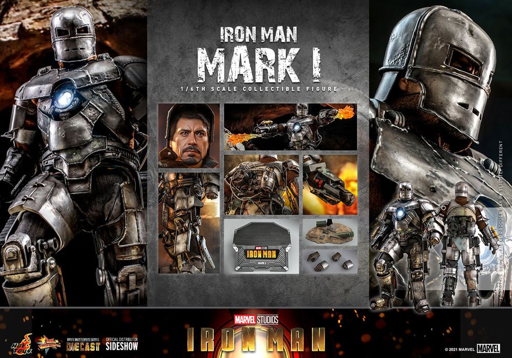 Hot Toys Iron Man Movie Masterpiece Actionfigur 1/6 Iron Man Mark I 30 cm