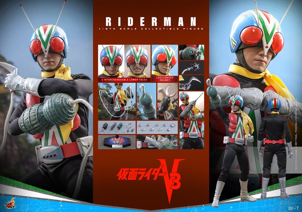 Hot Toys Kamen Rider Actionfigur 1/6 Riderman 30 cm
