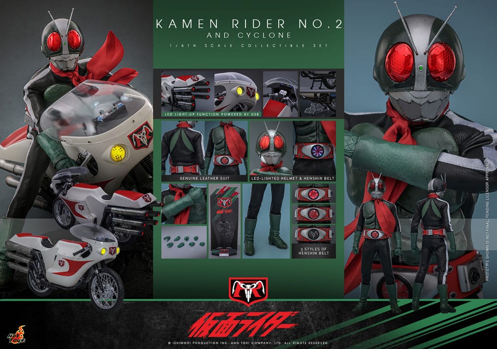 Hot Toys Kamen Rider No. 2 und Cylone 1/6 Actionfigur