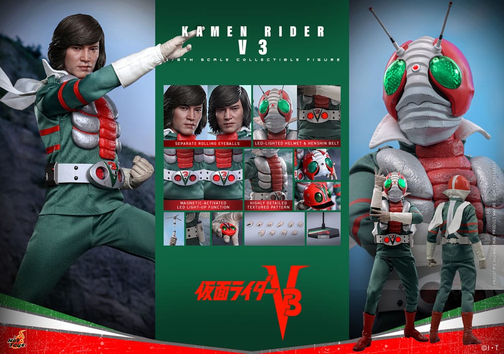 Hot Toys Kamen Rider V3 1/6 Actionfigur