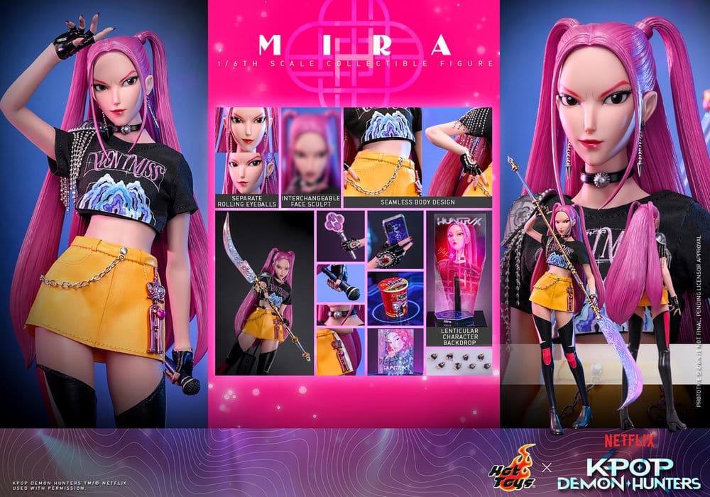 Hot Toys KPop Demon Hunters Actionfigur 1/6 Mira 28 cm