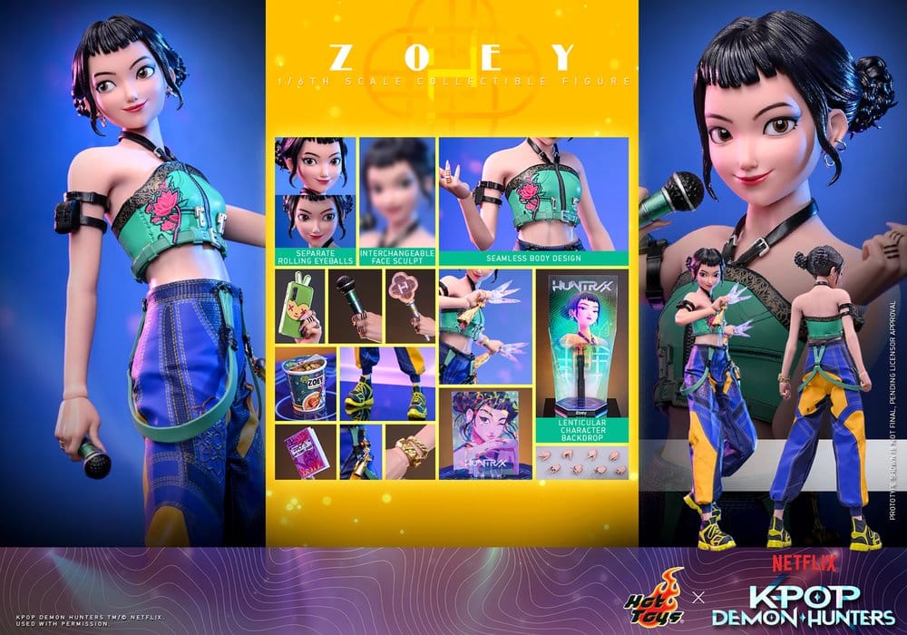 Hot Toys KPop Demon Hunters Zoey 1/6 Actionfigur