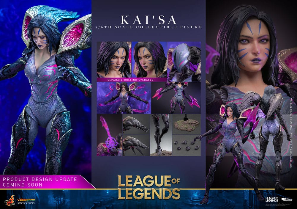 Hot Toys League of Legends Kai’Sa Video Game Masterpiece 1/6 Actionfigur 29 cm