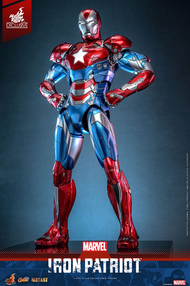 Hot Toys Marvel Comic Iron Patriot Diecast Hot Toys Exclusive 1/6 Actionfigur