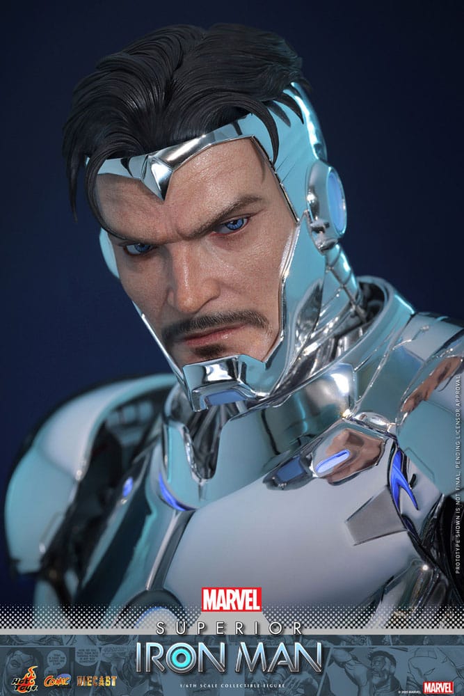 Hot Toys Marvel Comic Superior Iron Man Diecast 1/6 Actionfigur