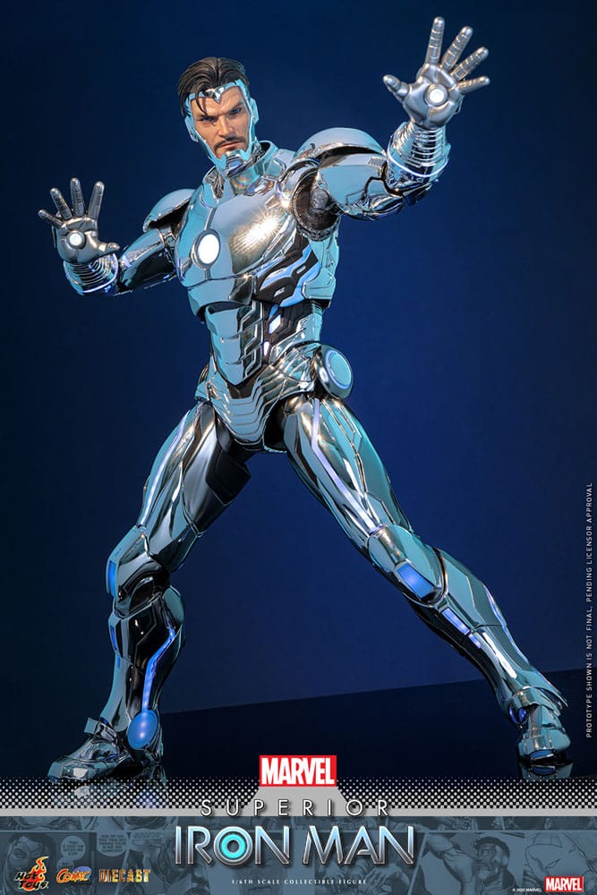 Hot Toys Marvel Comic Superior Iron Man Diecast Masterpiece 1/6 Actionfigur