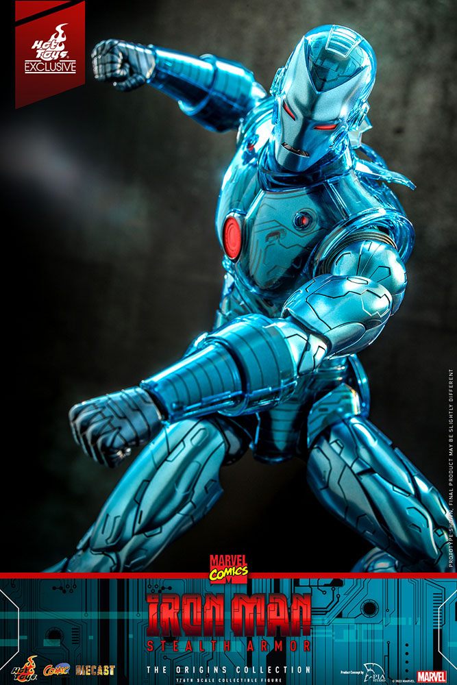 Hot Toys Marvel Comics Diecast Actionfigur 1/6 Iron Man (Stealth Armor) Hot Toys Exclusive 33 cm