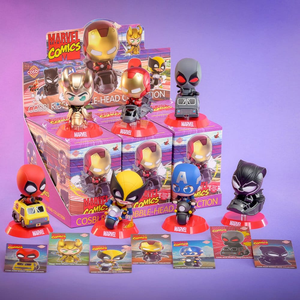 Hot Toys Marvel Cosbi Rider Blind Box Display 9 cm Minifiguren
