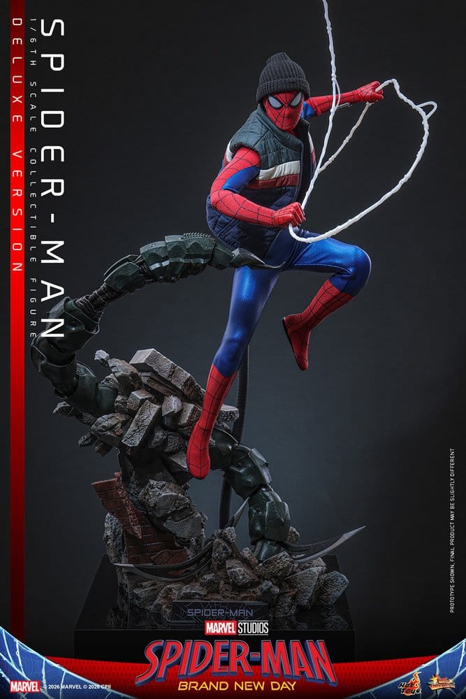 Hot Toys Marvel Spider-Man Brand New Day Spider-Man Deluxe Version 1/6 Actionfigur
