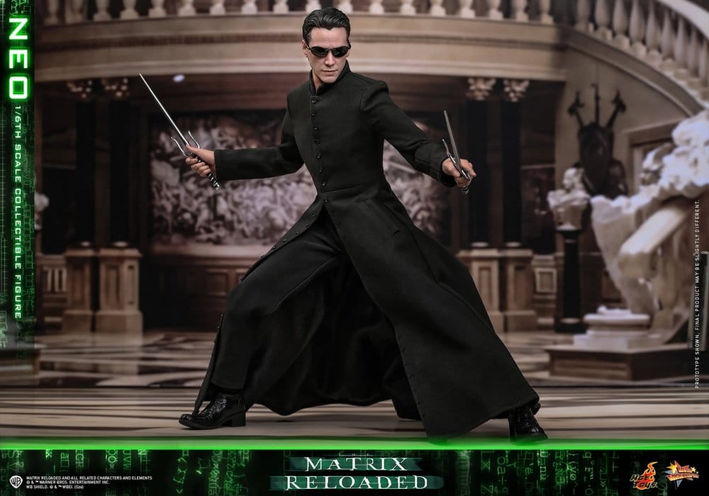 Hot Toys Matrix Movie Masterpiece Action Figur 1/6 Neo 31 cm