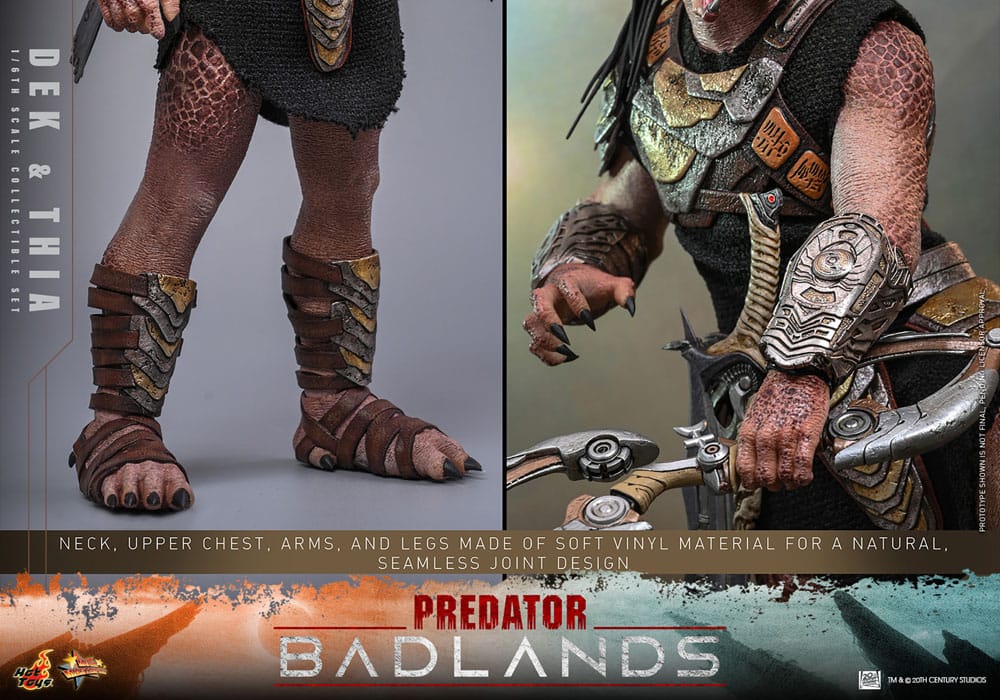 Hot Toys Predator: Badlands Movie Masterpiece Actionfigur 1/6 Dek & Thia 30 cm
