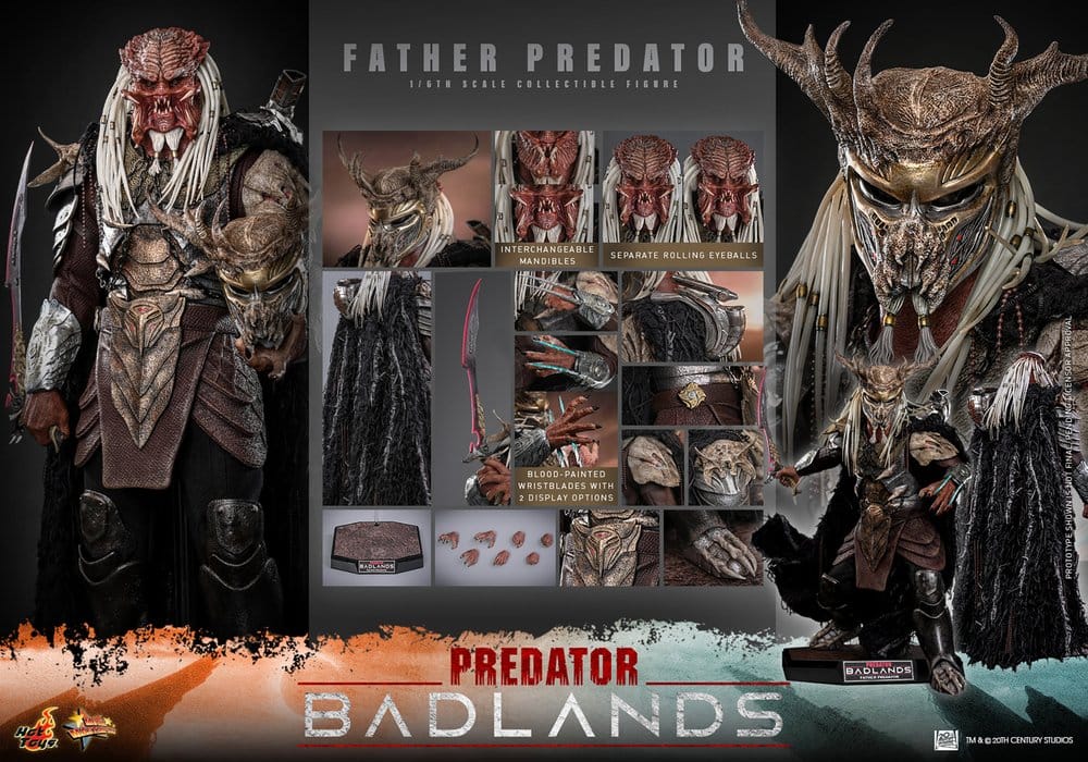 Hot Toys Predator: Badlands Movie Masterpiece Actionfigur 1/6 Njohrr 36 cm