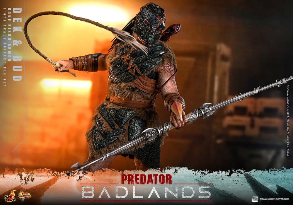 Hot Toys Predator: Badlands Movie Masterpiece Actionfiguren 2er-Pack 1/6 Dek (Bone Bison Armor) and Bud 31 cm